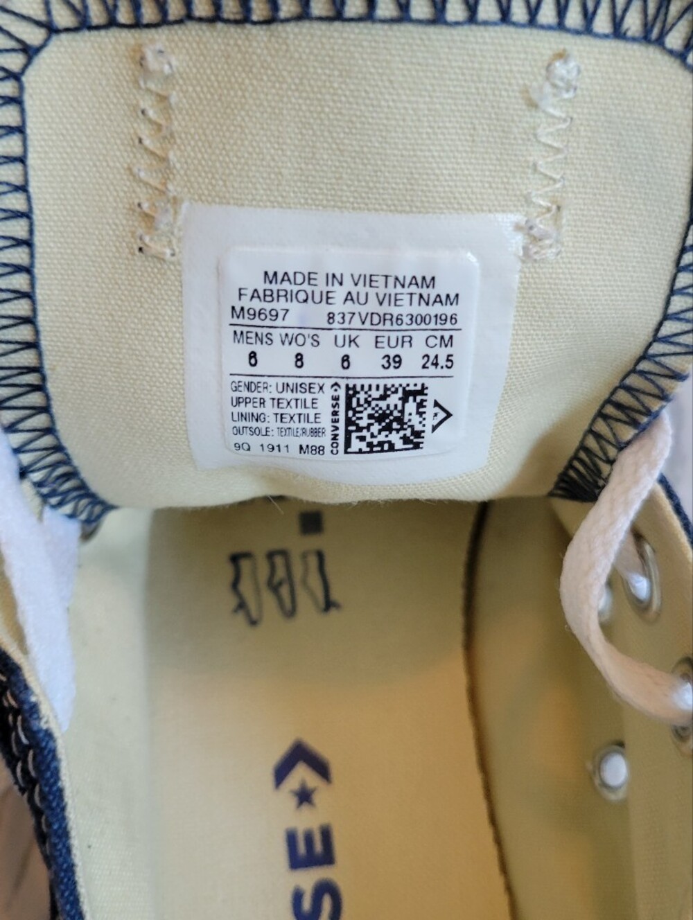 Converse Chuch Taylor All Star Womens/Men Navy Blue Low-Top Canvas Sneakers - Picture 5 of 6